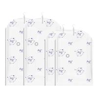 太力抗菌真空衣服收纳袋 羽绒服防尘罩外套西服圆肩挂式压缩袋4件套 【⭐抗菌升级】2长款2短款