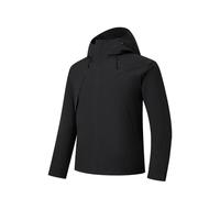 乔丹QIAODAN山神pro三合一冲锋衣男外套秋冬季硬壳羽绒内胆户外登山服 黑色 【羽绒内胆】 L 鸭绒80g