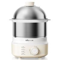 小熊（Bear）蒸蛋器 煮蛋器 定时 自动断电 小型不锈钢多功能 双层蒸煮鸡蛋早餐ZDQ-Y14F3