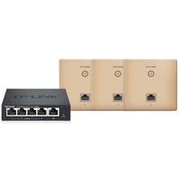 TP-LINK 普联 TL-R470GP-AC 千兆无线家用路由器 Wi-Fi 5 黑色 +TL-AP1202GI-PoE 双频1200M 千兆无线AP 3个装 米兰金