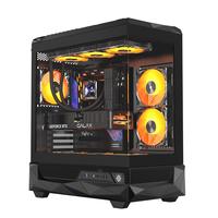 影驰黑曜石台式电脑机箱黑色（星曜风格/ATX/TYPE-C/兼容背插主板/显卡竖装/一体式跳线/零件盒）
