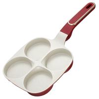 SSN煎蛋锅四孔煎锅煎蛋早餐锅鸡蛋汉堡锅剪饼锅煎鸡蛋锅肉蛋堡锅 【麦饭石不粘】蛋堡锅三件套 19cm