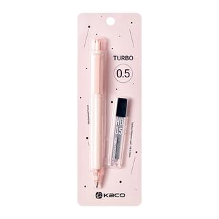 KACO 文采 TURBO得宝系列 K5 自动铅笔 粉红 0.5mm HB 单支装+自动铅笔芯 0.5mm HB 单盒装