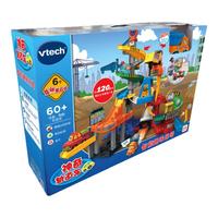 vtech 玩具神奇轨道车套装警察局拼装益智玩具1-5岁 智能趣味吊塔