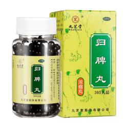 九芝堂 归脾丸（浓缩丸）360丸  益气健脾养血 安神 头晕乏力心悸 失眠多梦 食欲不振 调理肠胃 脾虚