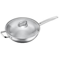 WMF德国福腾宝无涂层不锈钢炒菜锅家用适用多种炉灶金刚系列30cm 金刚炒锅系列30cm