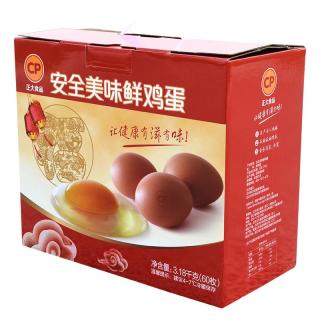 正大食品 鲜鸡蛋 60枚 3.18kg 礼盒装