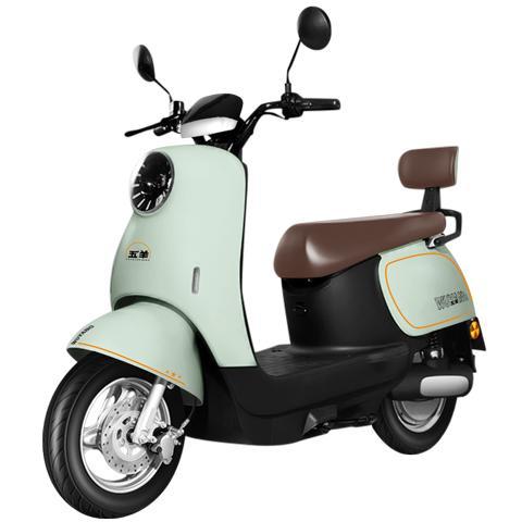 移动端、京东百亿补贴：五羊电动车 五羊电动摩托车60V72V大功率电动车NFC长续航日常通勤电摩电动车 卡其绿/千瓦高功率电机/前后鼓刹