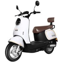 五羊电动摩托车60V72V大功率电动车NFC长续航日常通勤电摩电动车 星耀白/千瓦高功率电机/前后鼓刹 60V26A黑金石墨烯电池