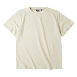 马登 男士圆领短袖T恤 TSW2201040 米色 2XL