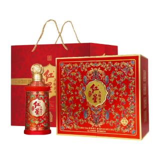 红星 二锅头 鸿钰 53%vol 清香型白酒 500ml*2瓶 双支装