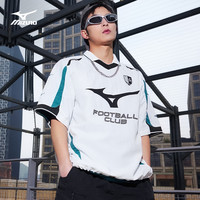 Mizuno美津浓25短袖T恤宽松足球衫个性POLO衫 2XL