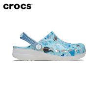 Crocs卡骆驰贝雅冰雪奇缘儿童经典洞洞鞋凉鞋沙滩鞋|210352 彩色-90H