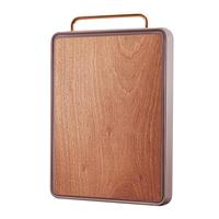 炊大皇 菜板乌檀木加厚抗菌菜板砧板切菜板 防滑包边家用菜板 42*30*3CM