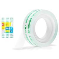 得力 易撕透明胶带 12mm*18m高粘小胶带 开学必备学习用品 错题整理学生文具 6卷/筒 办公用品 30029