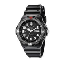 卡西欧（CASIO）手表男简约夜光日历运动防水石英儿童男女表MRW-200H-1B