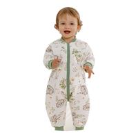 欧孕（OUYUN）睡袋婴儿春秋款空气层夹棉儿童分腿宝宝防踢被子纯棉保暖 森林夜曲【春秋17-25℃】 100码-身高90-105-年龄2-4岁