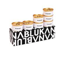KANABLU嘉蓝猫罐头80g*8猫咪零食成幼猫宠物湿粮增肥发腮补充营养 鲔鱼虾配方8罐(黑盒)