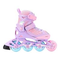 迪卡侬儿童可调节舒适轮滑鞋梦幻独角兽体育课必备 4265914 35~38码