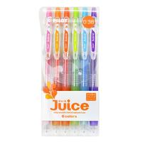 PILOT 百乐 Juice系列 LJU-60UF-6C 按动中性笔 混色 0.38mm 6支装