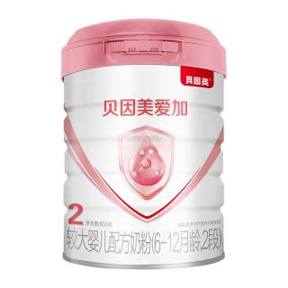 贝因美 爱加6-12月幼儿奶粉2段800g*6多罐含乳铁蛋白+HMO+OPN