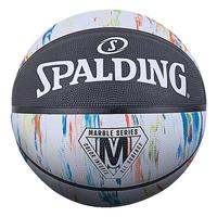SPALDING 斯伯丁 大理石印花系列 橡胶篮球 84-404Y 黑白 7号/标准