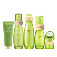 one leaf 一叶子 鲜补水保湿焕颜礼盒 (洁面乳80g+柔肤水120ml+乳50ml+精华液30ml+霜6g*3+眼霜15g)