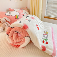 绵初 法兰绒毯 大白兔 儿童毯 120x200cm