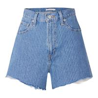 Levi's李维斯女士高腰直筒高腰直筒时尚复古气质休闲条纹牛仔短裤