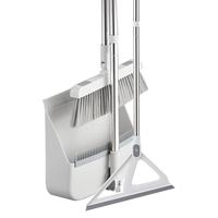 京东京造魔术刮水拖把32cm+扫把+簸箕清扫三件套 刮地扫帚家用