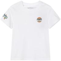 暇步士（Hush Puppies）童装儿童男女童夏季凉感短袖透气柔软舒适休闲百搭活力短袖 本白 130cm