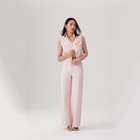 Levi's李维斯25年春夏女士美式休闲时尚气质修身短款牛仔马甲 蓝白