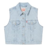 Levi's李维斯25年春夏女士美式休闲时尚气质修身短款牛仔马甲