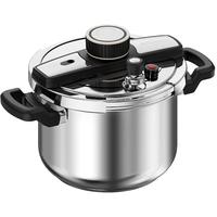 移动端、京东百亿补贴：天喜 集采超|随心开防爆高压锅6L家用22cm单手开合304不锈钢压力锅