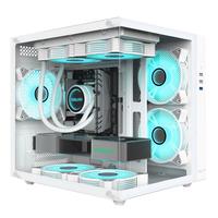  影驰 GALAX 沐光MINI M-ATX机箱 半侧透 白色