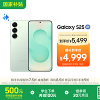 三星 SAMSUNG Galaxy S25 手机 12GB+256GB 清霜绿