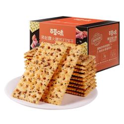 百草味 黑松露火腿苏打饼干 500g