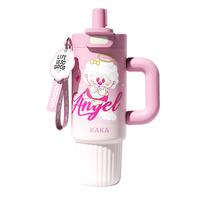 ROYALLOCKE 保温杯冰霸杯女士水杯大容量巨无霸吸管杯杯子 快乐苹狗1300ML