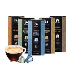 瑞幸咖啡 法国浓缩胶囊咖啡粉美式黑咖5盒共5.3g*50颗适配nespresso胶囊机