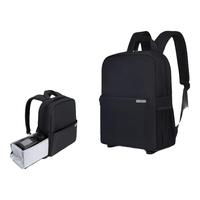 CWATCUN卡登微单相机包双肩 索尼佳能富士适用 轻便快取舱上下分仓 1机2镜防泼水 男士旅行摄影背包 黑色 小号