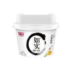 光明 如实纯净发酵乳（单杯135g）原味酸牛奶 0蔗糖无添加 健康轻食 原味135g*