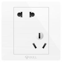 BULL 公牛 G07Z223A 斜五孔插座 象牙白