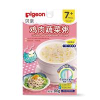 Pigeon 贝亲 婴幼儿辅食粥 鸡肉蔬菜味 80g*5袋