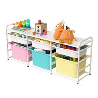 SOFS 儿童玩具收纳柜多功能大容量宝宝玩具架多层收纳置物架储物整理 【3大3小】2x3彩色