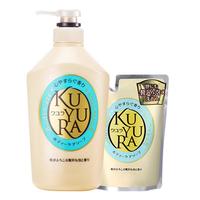 KUYURA 可悠然 美肌沐浴露 恬静清香型 550ml+补充装400ml