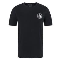 探路者（TOREAD）棉T恤 21春夏男士棉感短袖t恤 户外吸汗透气运动T恤 TAJJ81538 黑色（男 新品） XL