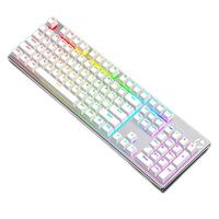 HP 惠普 K500F 104键 有线薄膜键盘 彩虹白 混光