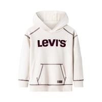 Levi's李维斯童装春秋儿童连帽卫衣男女童复古休闲上衣 糖果白 150 /72 【身高140-152cm】