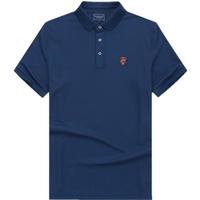 雅戈尔 短袖POLO衫男翻领扁机领长绒棉水柔棉柔软亲肤POLO衫