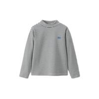 巴拉巴拉童装儿童长袖T恤男童上衣女童宝宝秋冬2024百搭宽松208424100206 黑白色调00491 165cm